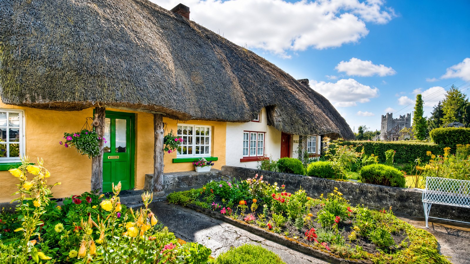 Thatched cottage in Adare village, Co. Limerick